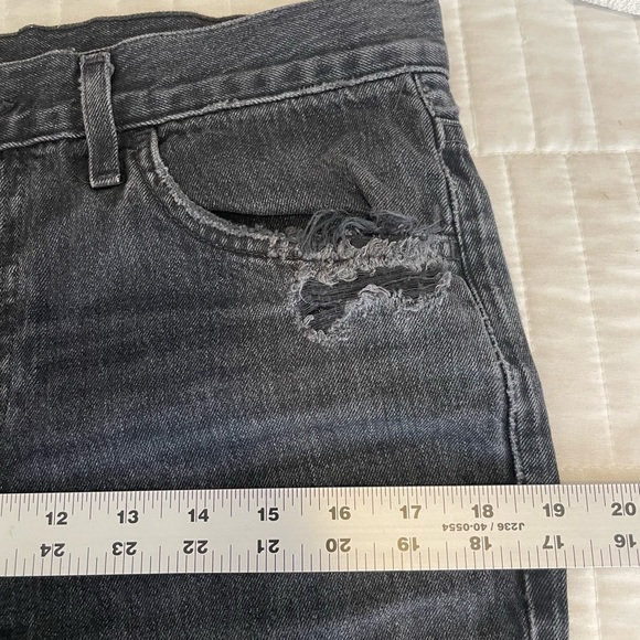 Citizens Of Humanity Sasha Twist Crop Flare Low Slung Sz 27 Black Hawk Wide Leg - Picture 11 of 16